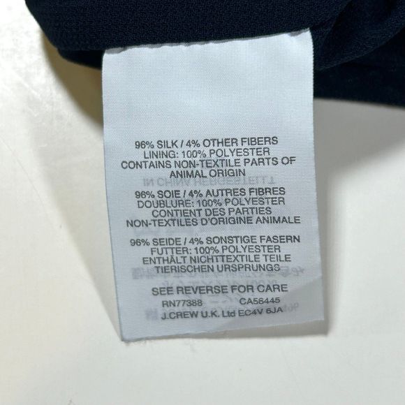 J‎ Crew Silk Blend Floral Blouse Womens 6 - Picture 6 of 9